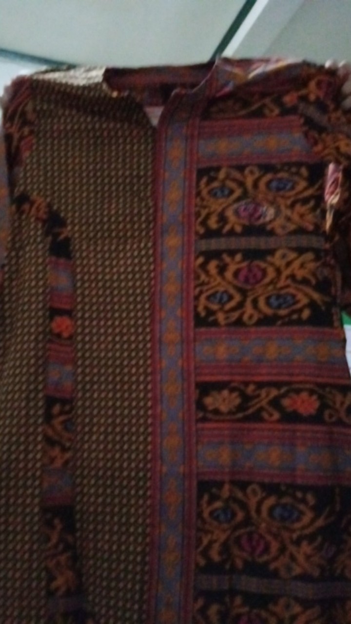 Gamis Batik Sriwedari Maxi Ori Gamis Busui Size Xl Dan Xxl Cm  Asli Pekalongan Resleting Depan