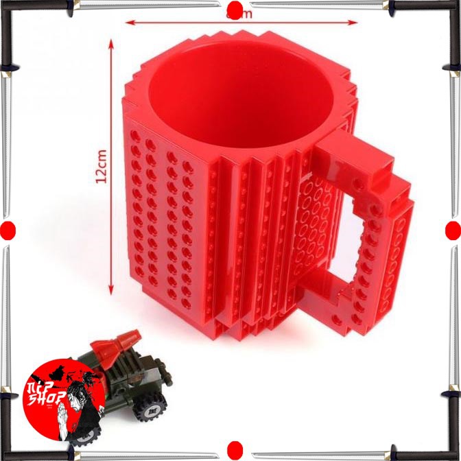 Gelas Mug Lego Build on Brick