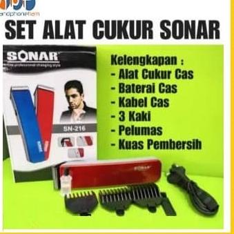 ☃ Alat Cukur Rambut ONYX OX 216 Mesin Cukur Kumis jenggot Rechargable - SN-216-PUTIH ☑