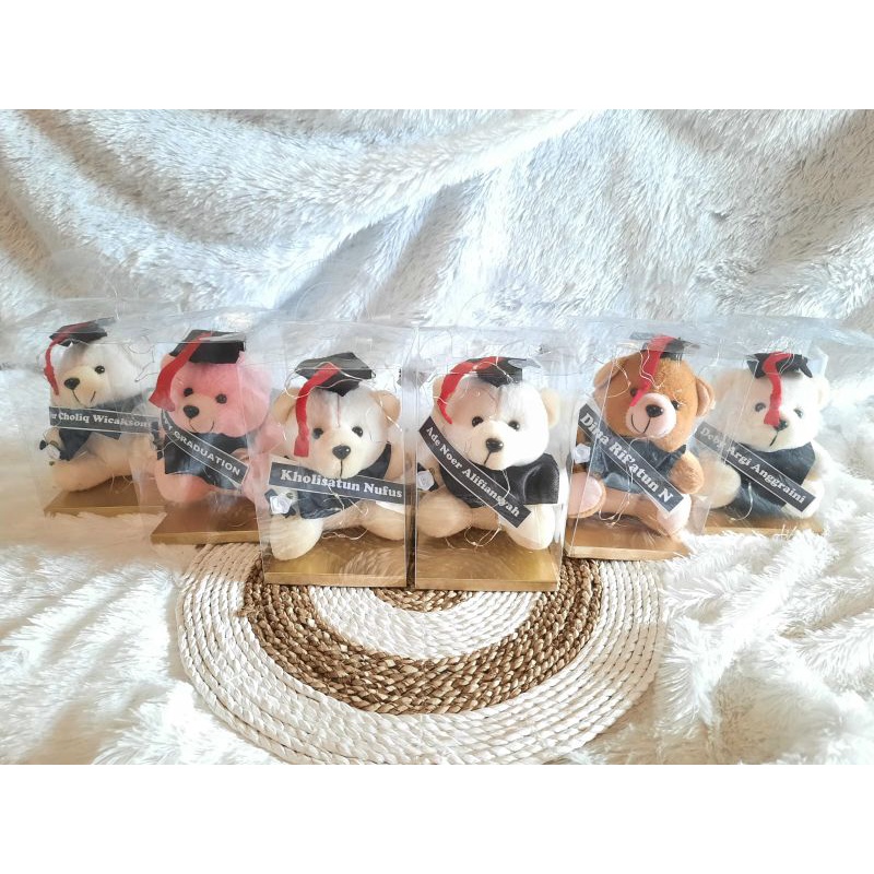 BONEKA BERUANG Wisuda 15cm