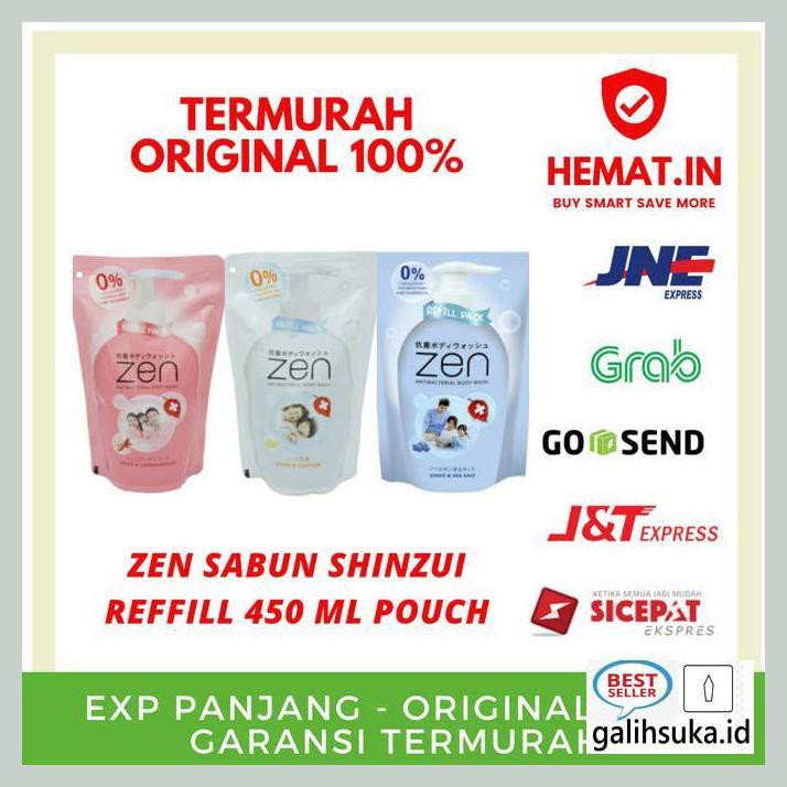 R6Y67R68- Zen Body Wash Reffil 450 Ml - Sabun Zen Refill - Sabun Cair 450 Ml - Biru Q34Qt5E7-