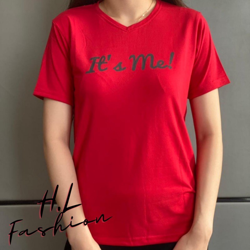 Kaos Wanita leher V “it’s me”