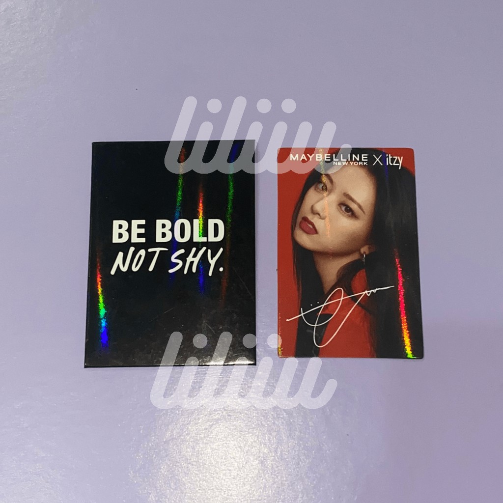 Booked - Maybelline X ITZY YUNA Photocard [PC] Official