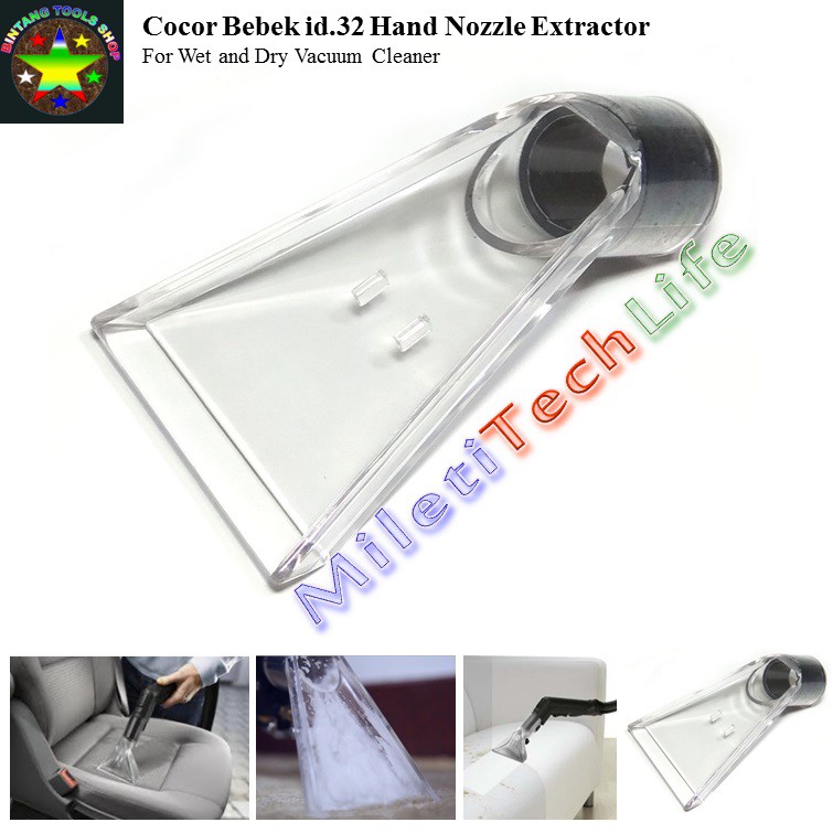 Cocor Bebek Vacuum Extractor id.32 Hand Nozzle Extraction for Wet and Dry Vacuum Cleaner