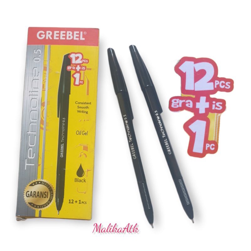 

Pulpen Greebel 12Pcs Gratis 1Pcs Bolpen Greebel Oil Gel