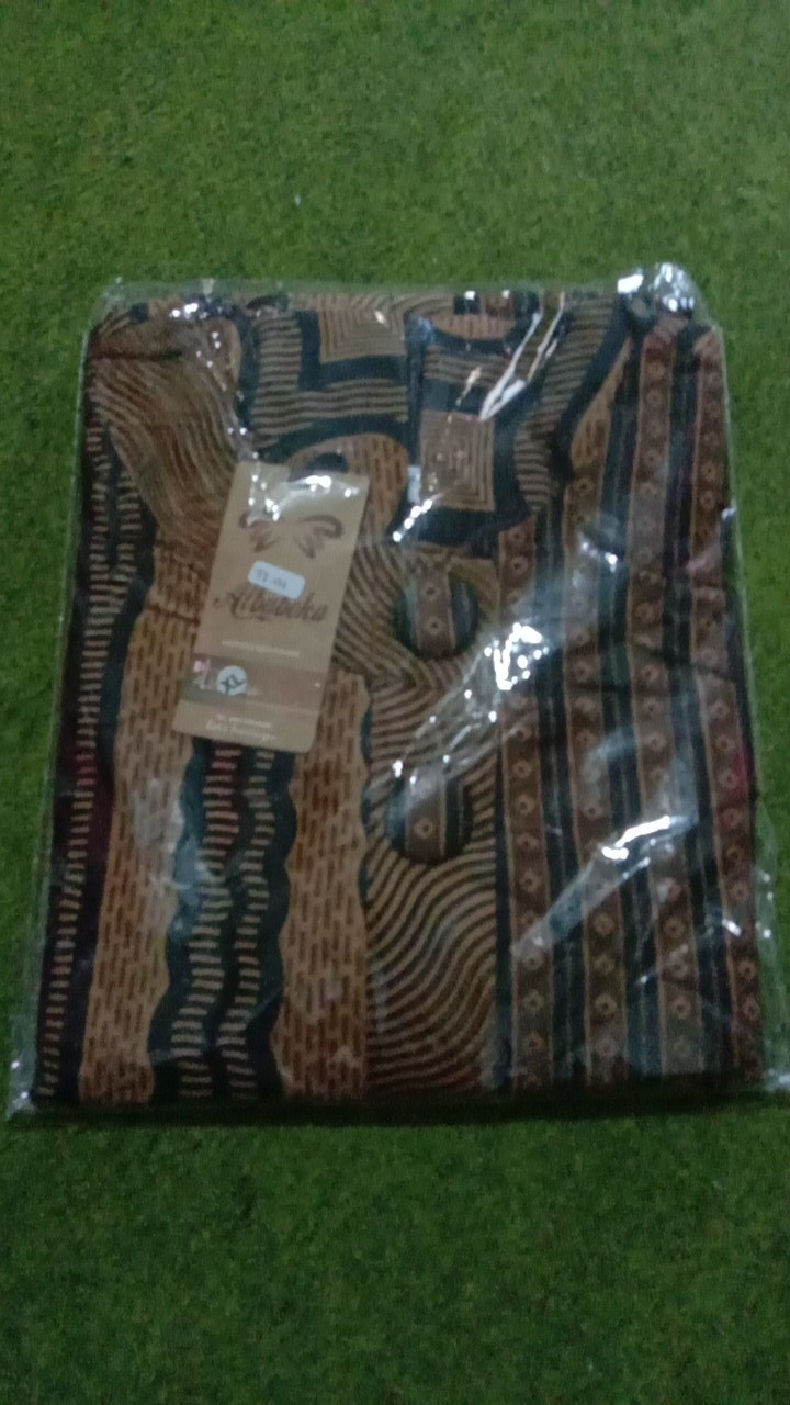 M-l-xl-xxl Batik Tunik Wanita Asj Sa Hrb026 Kenongo Pekalongan Sogan Tulis