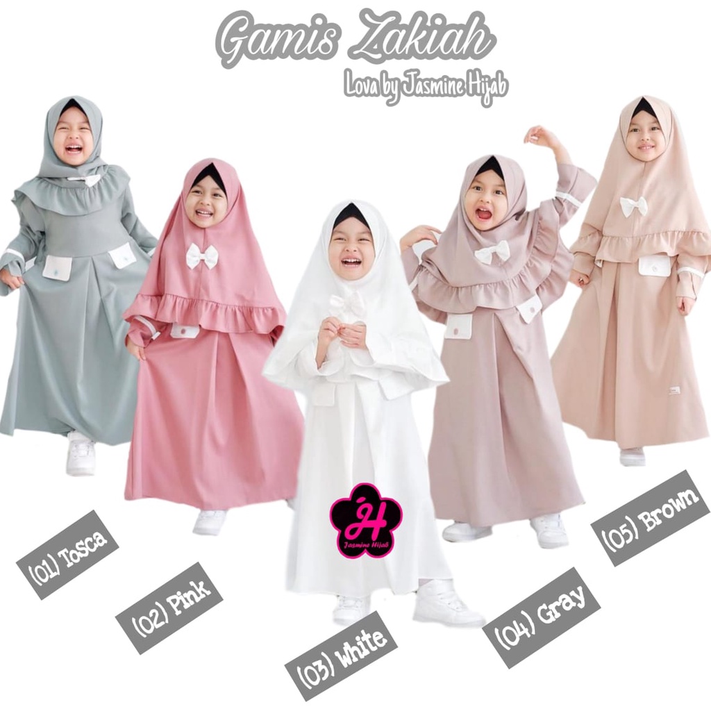 gamis zakiah lova by jasmine hijab
