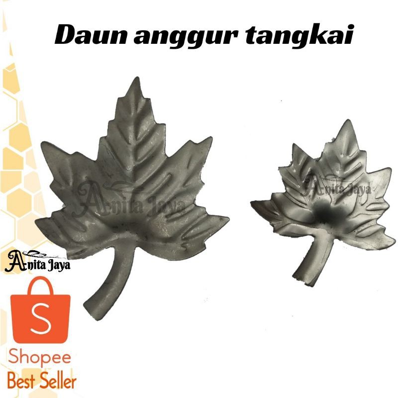 daun anggur tangkai besi plat ornamen tralis hiasan pagar balkon canopy