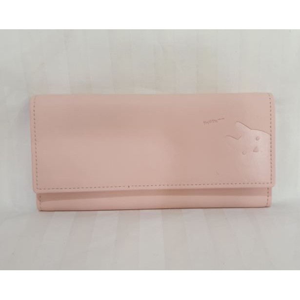 MINISO Dompet Wanita Panjang motif hewan lucu Pink