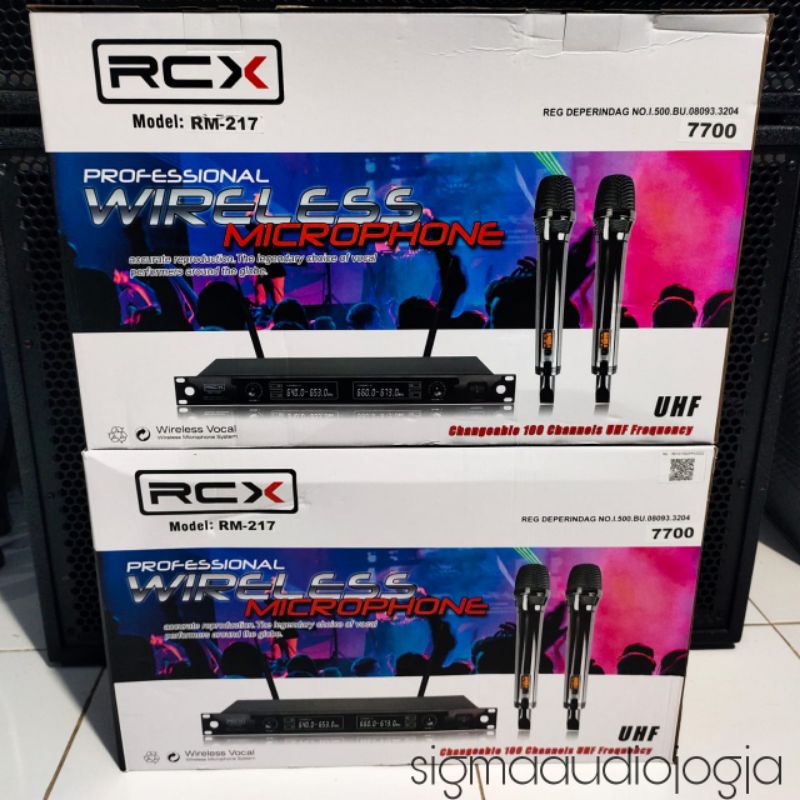 Wireless Mic RCX RM-217 7700 Kualitas Bagus