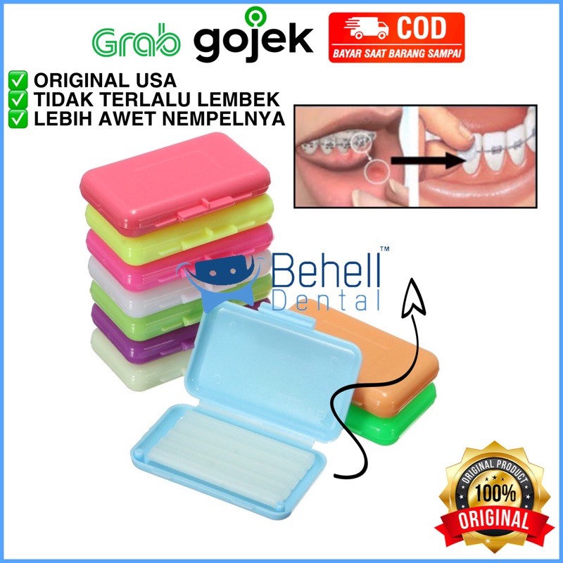 ORI WAX ORTHO BEHEL GIGI : LILIN DENTAL GUM ANTI SARIAWAN . ORTHODONTIC FRUIT WANGI BEHELLDENTAL BISA COD