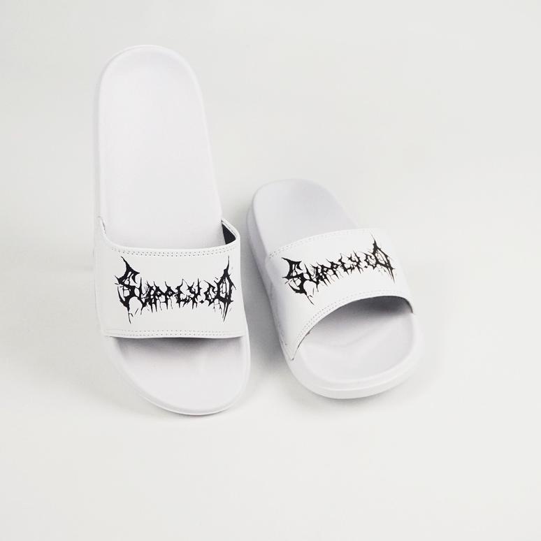 Koleksi Terbaru.. [ WHITE SERIES ] Sandal slop / Sandal Slide / sendal slide slippers  Footwear orig