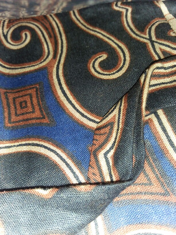 Tunik Respati Garis Baju Batik Kantoran Wanita Casual Formal Seragaman Kerja Katun Halus Kombinasi