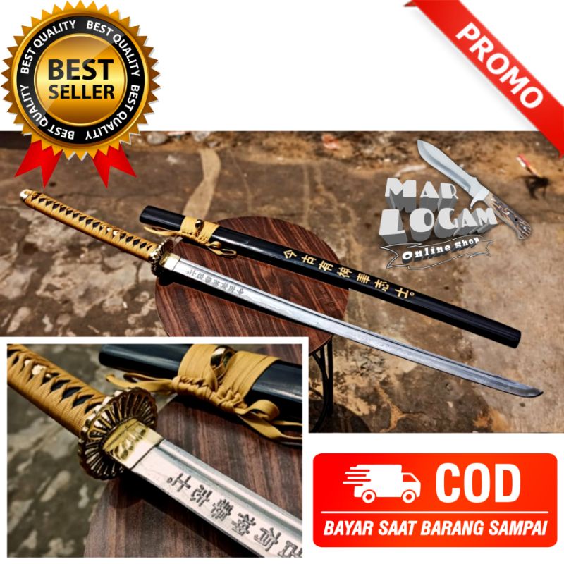 BISA COD!!! Katana Thelast kanji gold samurai ryujin kanji jepang