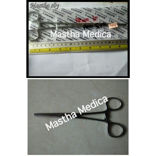 Klem Pean arteri Lurus Renz hemostatik Forcep