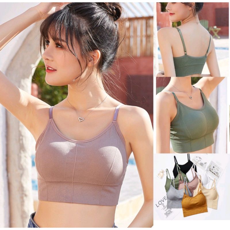 Bra Sport Tanpa Kawat BH Kemben Miniset