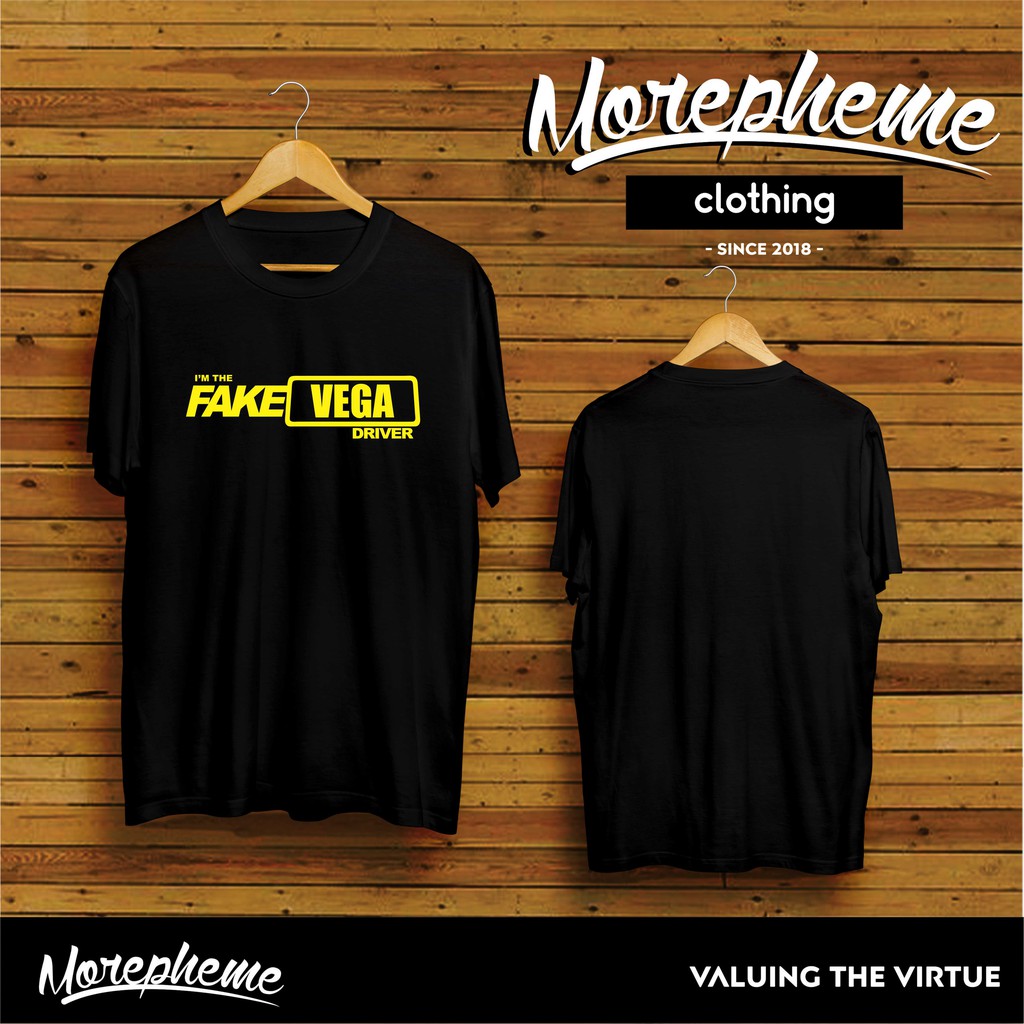 Kaos Baju Fake Vega R ZR rider driver motor otomotif murah / Kaos Morepheme