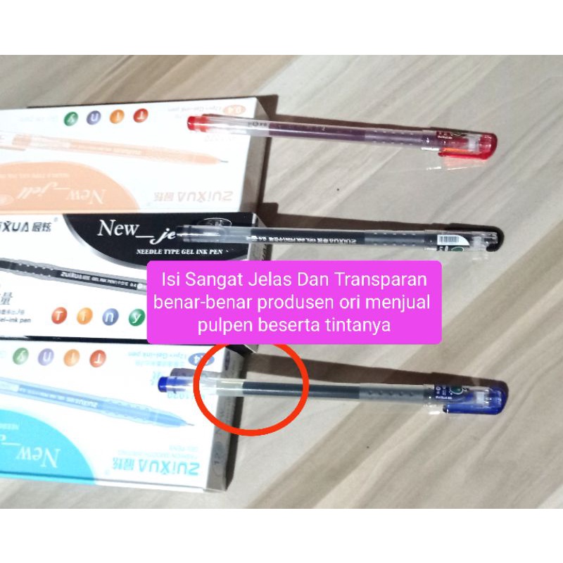 

Zuixua Pulpen Gel New Jell Ink Pen 0,4ml 1 Pak Box