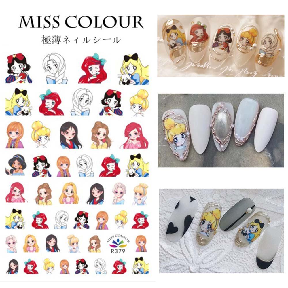 Mxbeauty Stiker Kuku Motif Kartun 3D Untuk Aksesoris Manicure