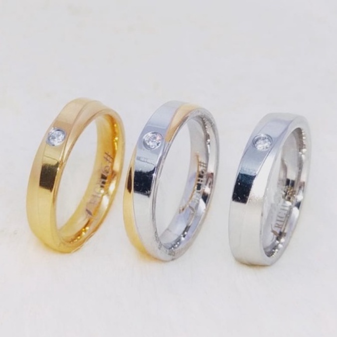 Cincin Titanium Zircon DF103