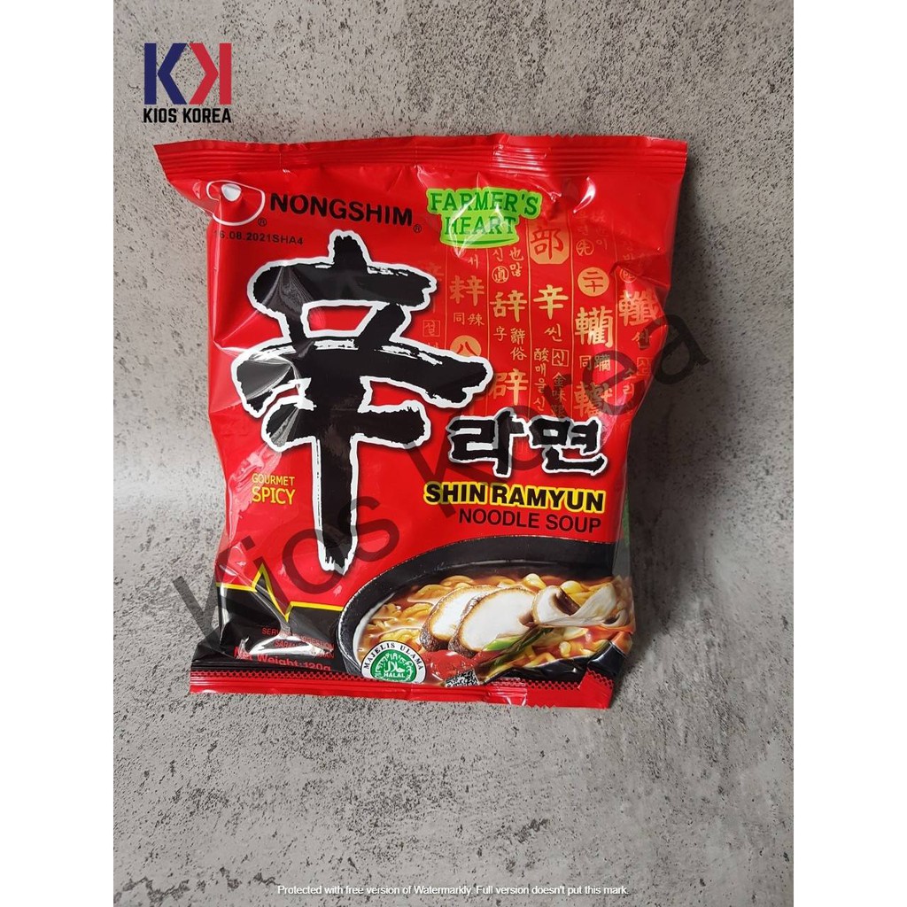 

Nongshim Shin Ramyeon Spicy Mushroom Mie Instan Korea Ramyun Ramen HALAL