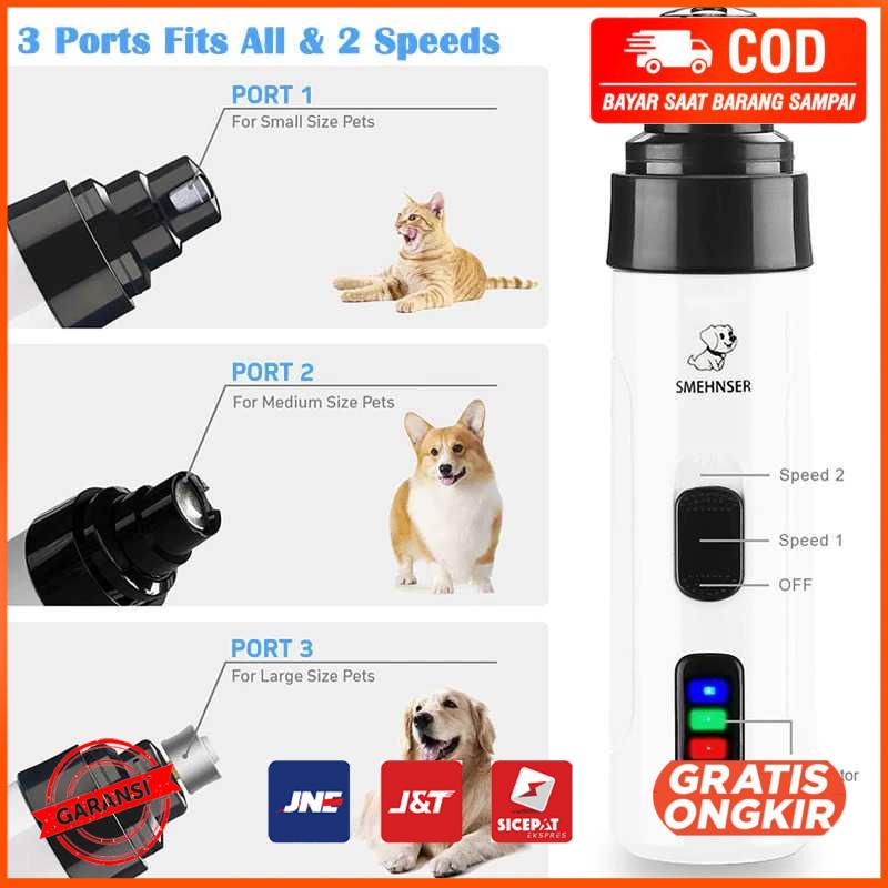 Gunting Kuku Anjing Elektrik Charging Pet Nail Grinder