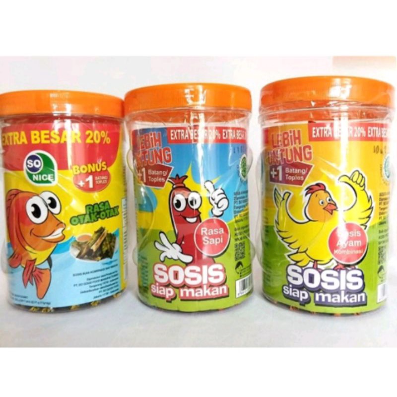 

So Nice Sosis siap makan Extra besar 20%, 525g (24+1 pcs)