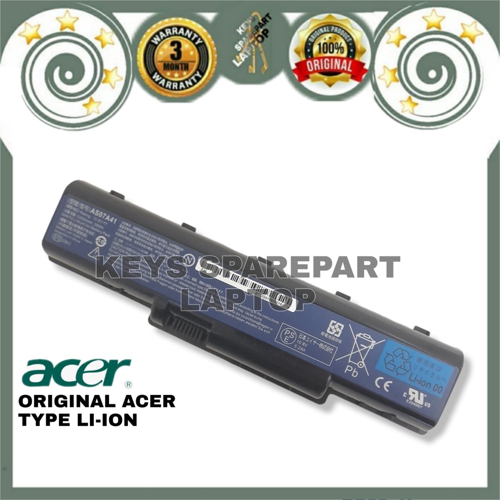Original Baterai Battery Acer 4736 4740 4310 4520 4710 4720 4730 4920