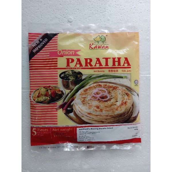 

Kawan Food Roti Paratha Bawang/Paratha Onion 5Pcs/400Gram