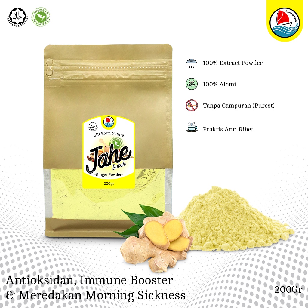 

BANAWA LOKA Ginger Powder 200g Jahe Bubuk Asli 100% murni TANPA CAMPURAN