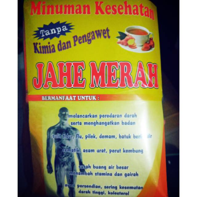 

Jahe merah - minuman kesehatan gula aren mahkota dewa