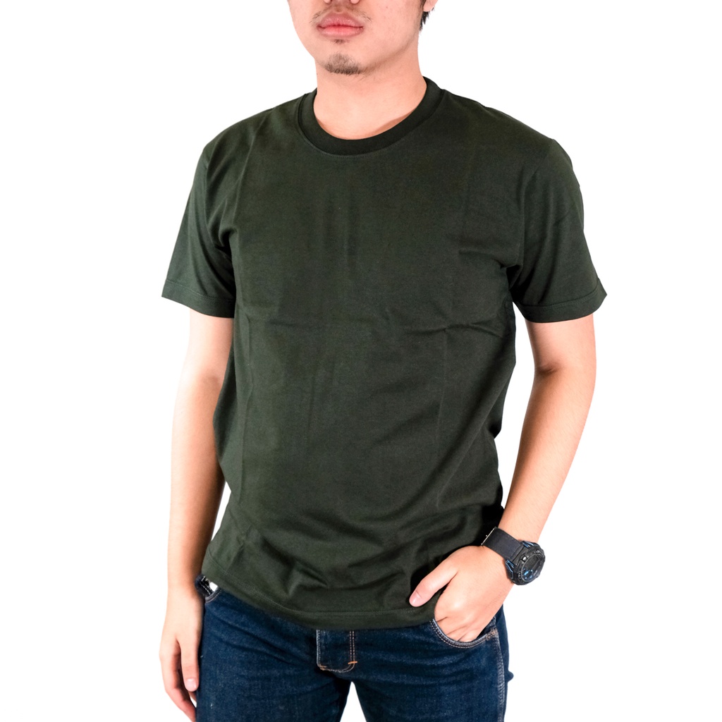 Zebrain.co - Kaos Polos Sycamore/Hijau Botol