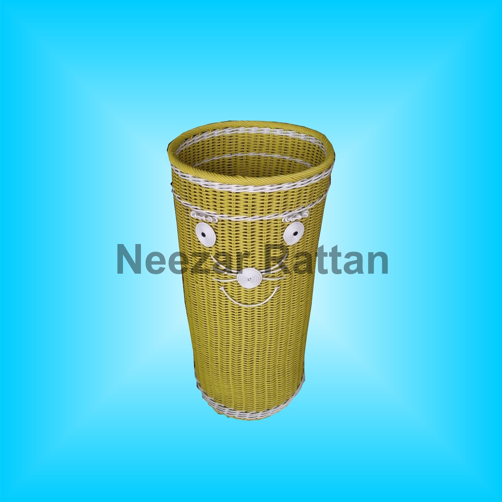Jual Grosir harga Keranjang sampah anyaman SINTETIS plastik, Keranjang tempat barang bekas,
