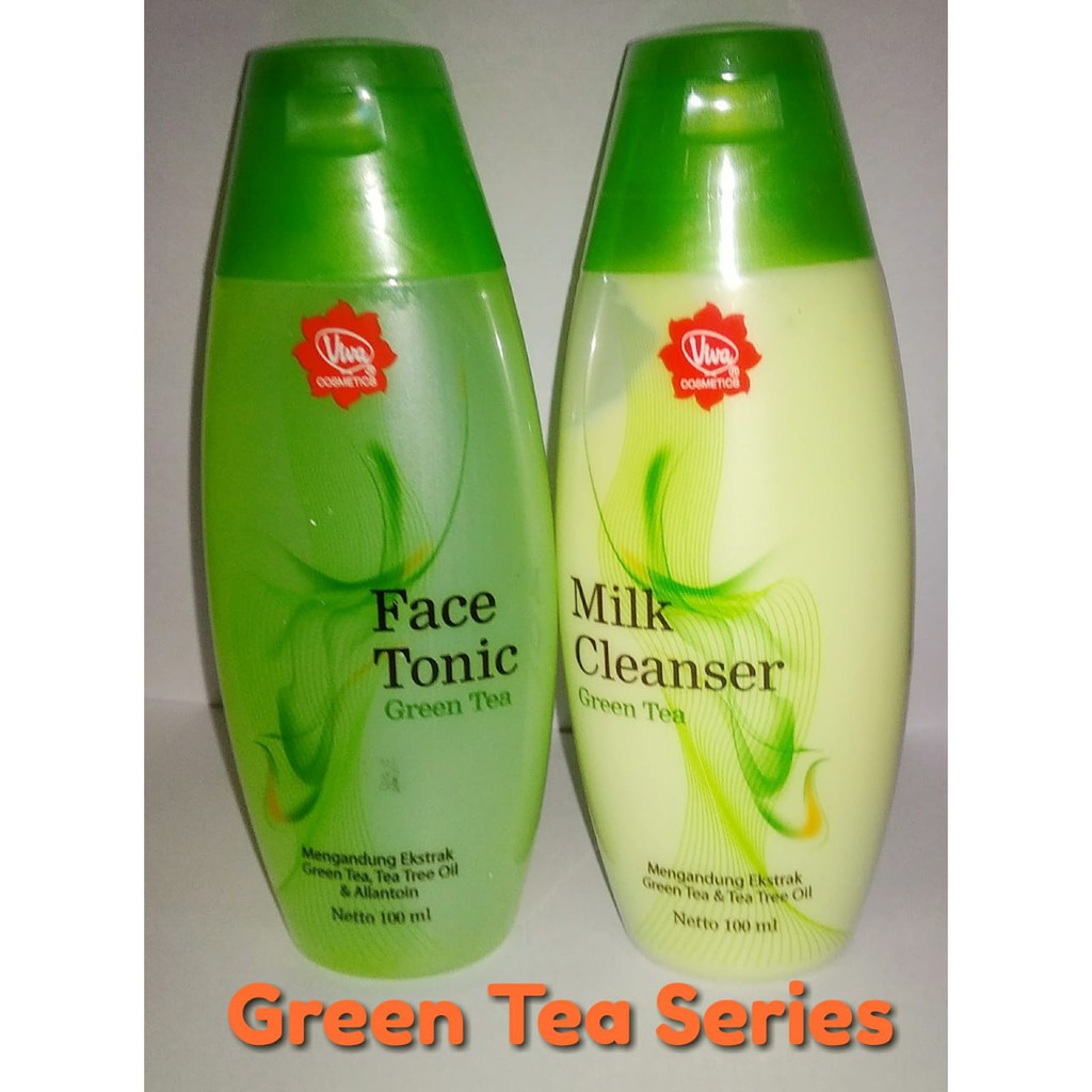 Jual Viva milk cleanser & facetonic viva "Green Tea" 100ml ORI RESMI