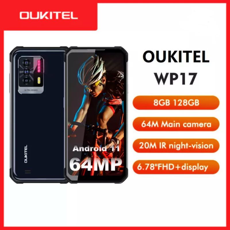 OUKITEL WP17, HP 6.78 "FHD + Android 11 64M + 16M, 8300MAh 8GB + 128GB NFC