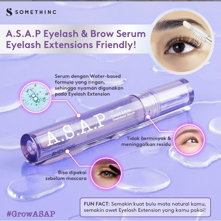 SOMETHINC ASAP Eyelash &amp; Brow Treatment Serum Bulu Mata dan Alis