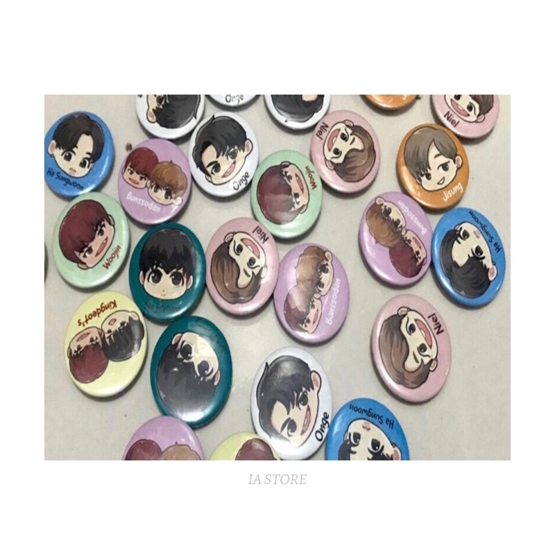 PIN CUSTOM (MIN. 12pcs) PIN PENITI CUSTOM 44 mm Anime | Kpop | Gambar Bebas