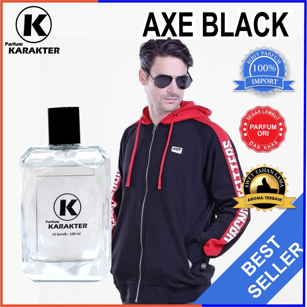 Bisa Cod | Parfum Cowok Axe Black  Bibit Parfum Import Wangi &amp; Tahan Lama  Kemasan 100ml