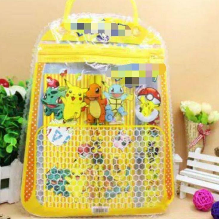 

New Arrival--1234OS - STATIONARY SET FREE BAG / SET ALAT TULIS ANAK SEKOLAH MOTIF KARTUN.