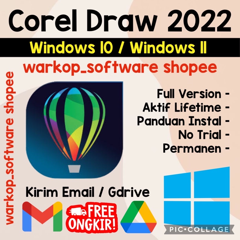 Corel Draw 2022 / Corel 2021 Full Version PERMANEN
