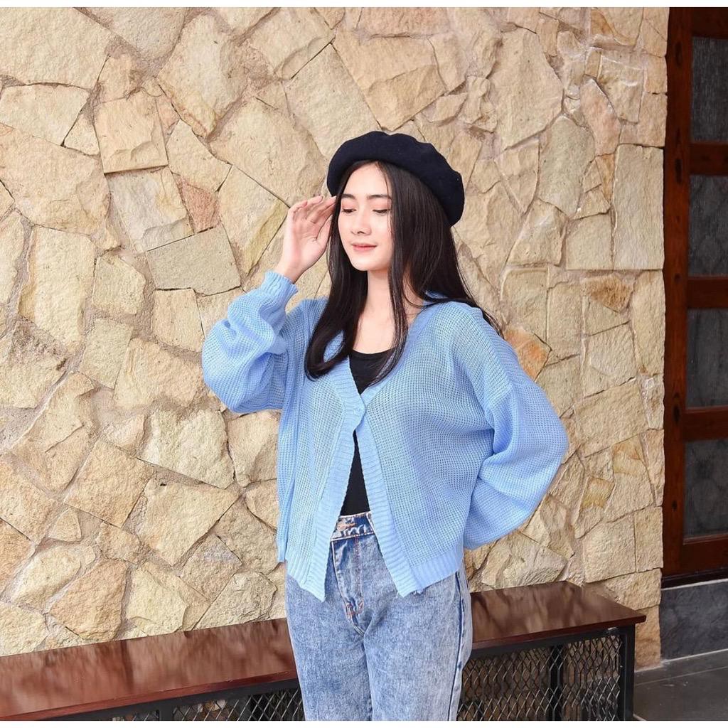 zelline official cardigan rajut cardy gita