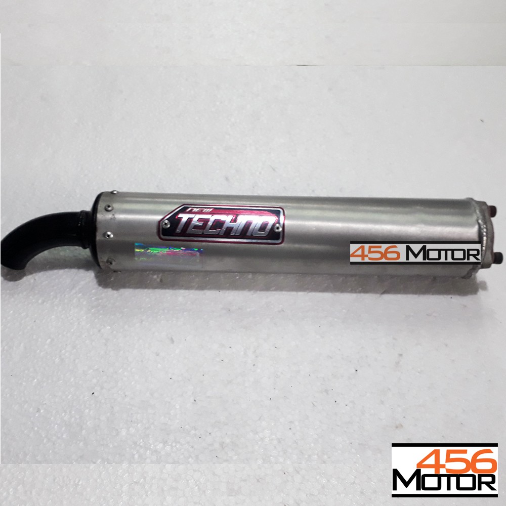 Silencer Knalpot Slip On 2 Tak Techno Original Aluminium