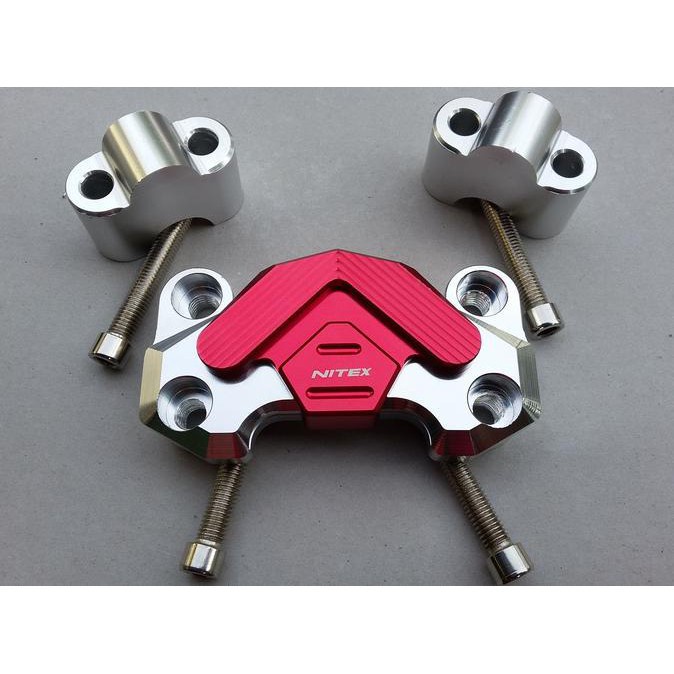 TUTUP RAISER STANG BAR CLAMP NITEX VIXION BYSON CB150R SCORPIO DLL - Rezel Motopart