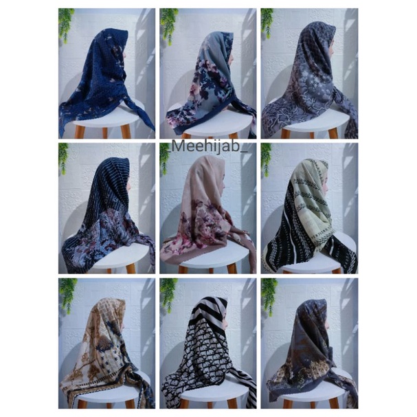 HIJAB JILBAB SEGIEMPAT VOAL MOTIF DEENAY LASERCUT (PART 1)