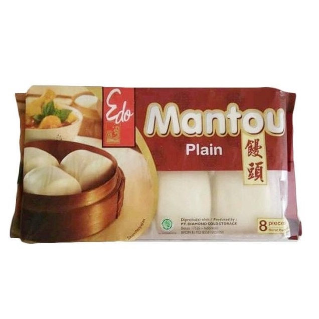 

Edo Mantou Plain 320gr Isi 8pcs / Mantao / Mantau