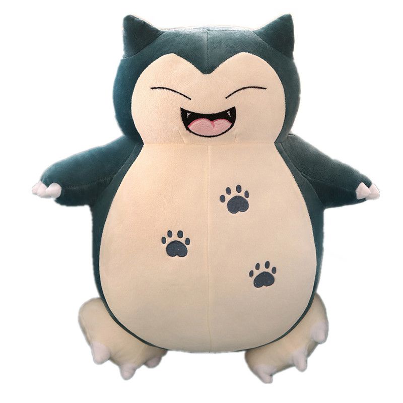 30cm Smiley Snorlax Pokemon Plush Stuffed Animal Doll Figure Kid Baby Toy Gift