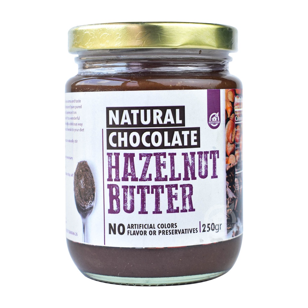 House Of Organix Natural Chocolate Hazelnut Butter 250 Gr