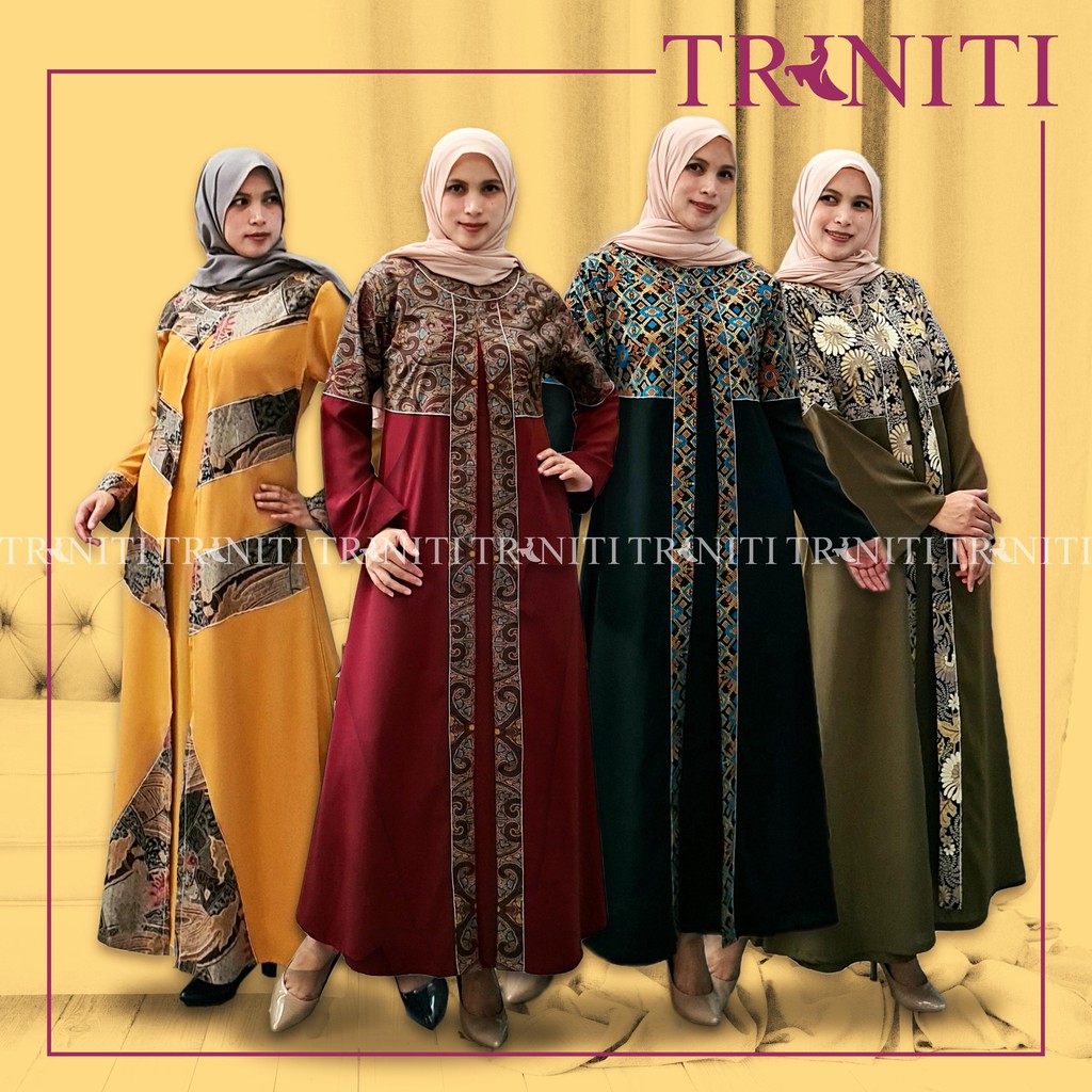 Gamis Batik Bahan Wolfis Kartika