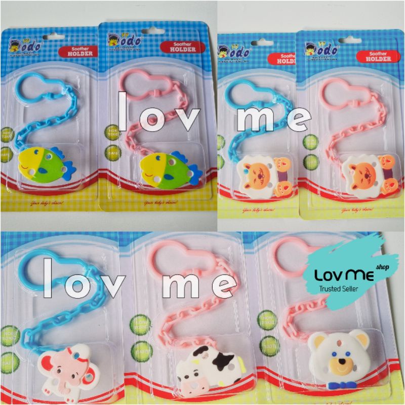 lov me❤ Dodo Soother Holder Pacifier  Empeng empong Encutan dan Gantungan Empeng - Rantai Empong-Tali empeng- Tali teether S050