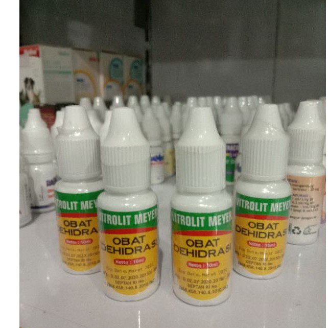 Obat Dehidrasi Untuk Kucing Anjing Merk Vitrolit Meyer 10 ml